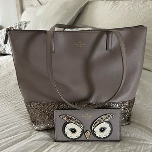 Gray Kate Spade Sparkly Purse